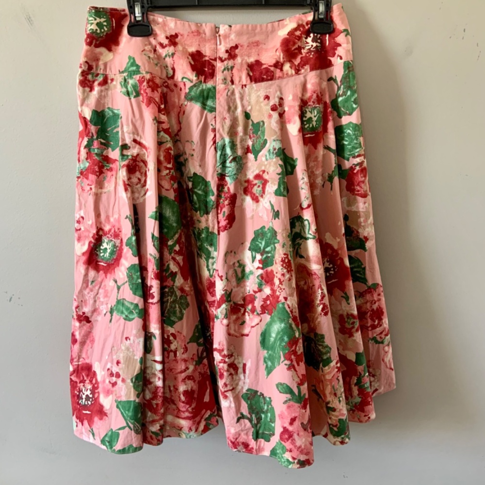 Talbots pink floral skirt - Picture 2 of 3